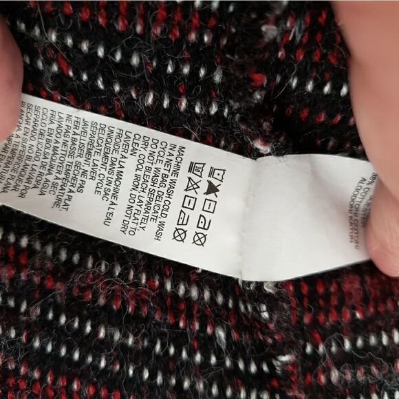 Lucky lotus sweater wrap with contrasting sleeve - Picture 6 of 8